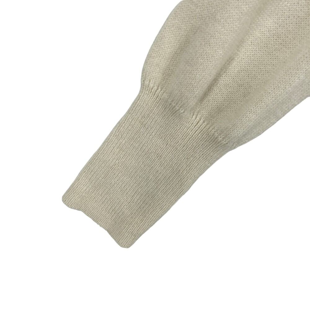 Gap Sweater Womens XS Cream Gray Nylon Long Raglan Sleeve Round Neck Pullover - Picture 5 of 12